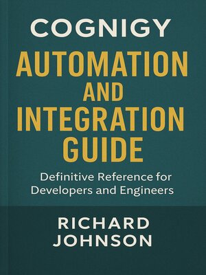 cover image of Cognigy Automation and Integration Guide